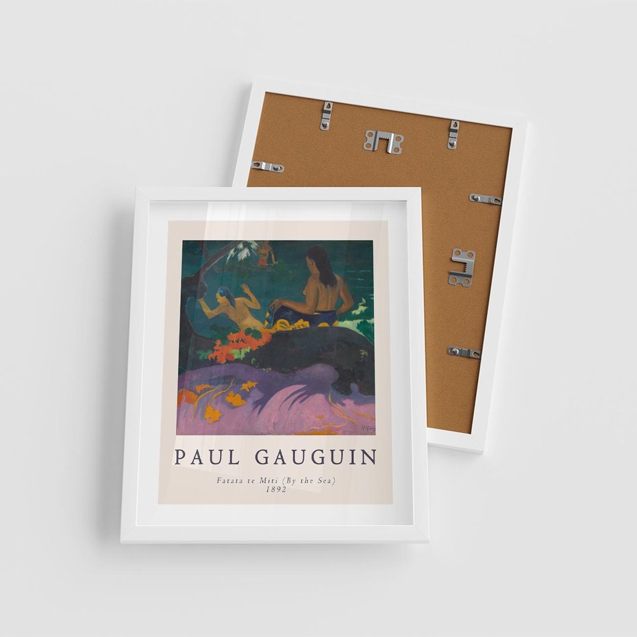 Plakat w ramie 40x50 - Paul Gauguin: Reprodukcja - Paul Gauguin, reprodukcja - rama biała