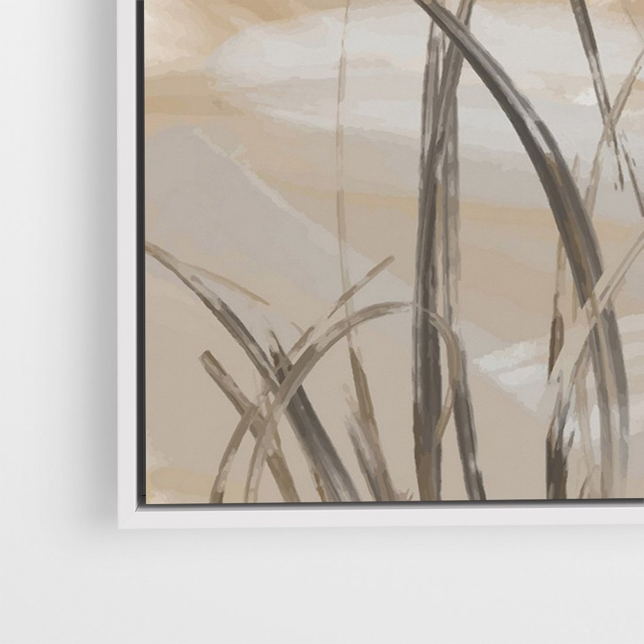 Obraz w ramie 80x120 - Nowoczesne Odbicia - akwarela, obraz - rama biała