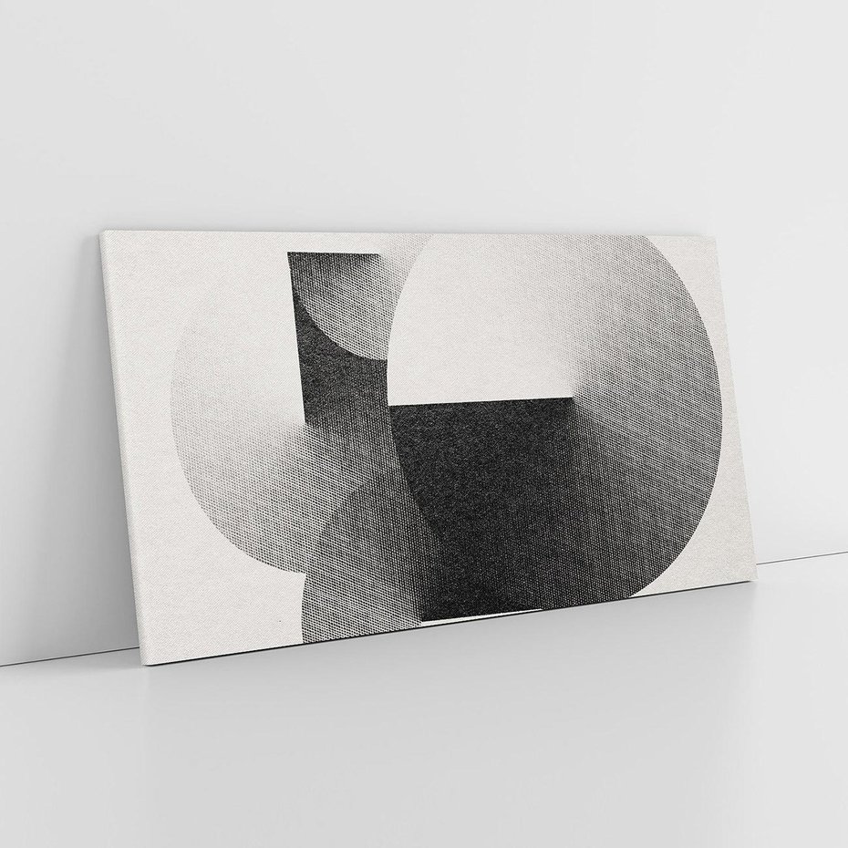 Obraz na płótnie 100x50 - Taniec Szarych Okręgów - graficzne, geometryczne kształty