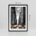 Plakat w ramie 50x70 - Wibracje Nowego Jorku - miasto, Nowy Jork - rama czarna