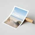 Plakat bez ramy 30x40 - Plażowy pomost - plaża, pomost