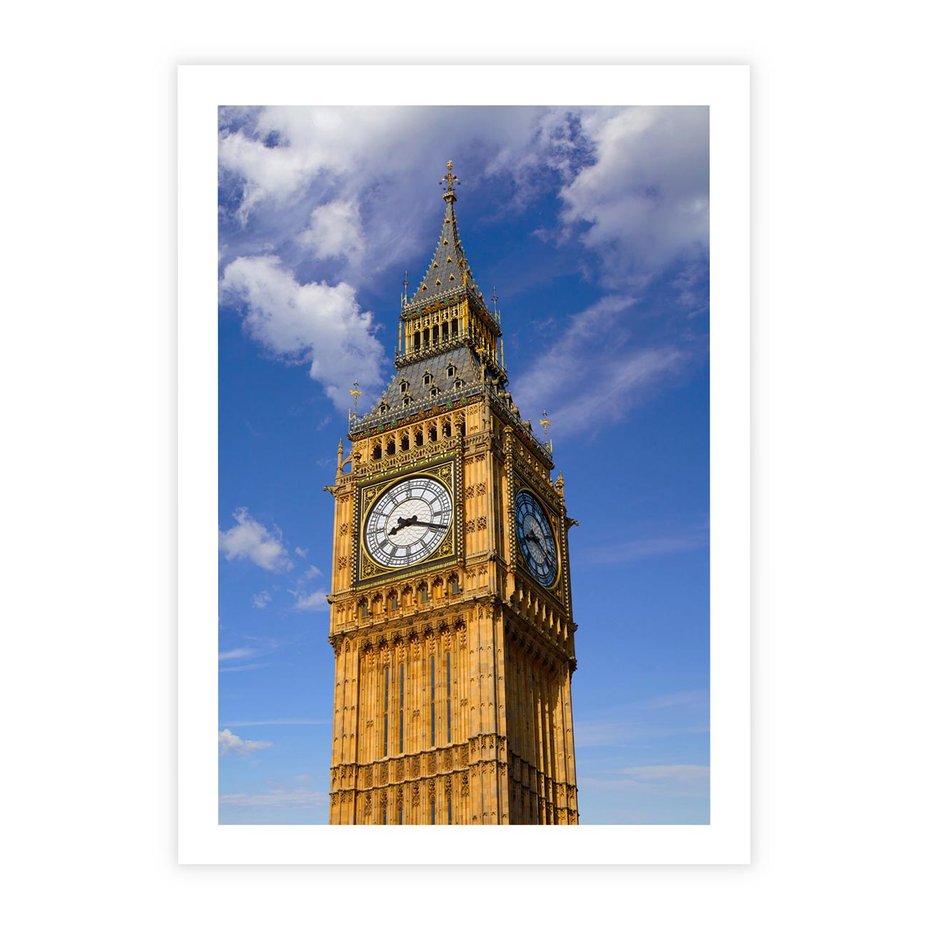 Plakat bez ramy 30x40 - Czasowy Symbol - zegar, Big Ben
