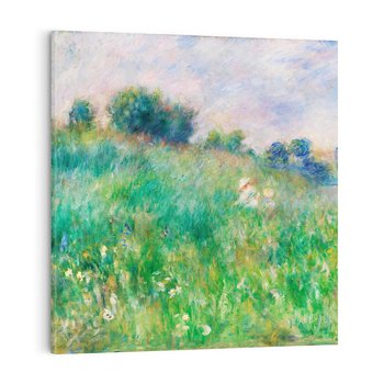 Obraz na płótnie 80x80 - "Łąka (La Prairie)" (1880) Pierre-Auguste Renoir - Reprodukcja - reprodukcja, obraz na płótnie
