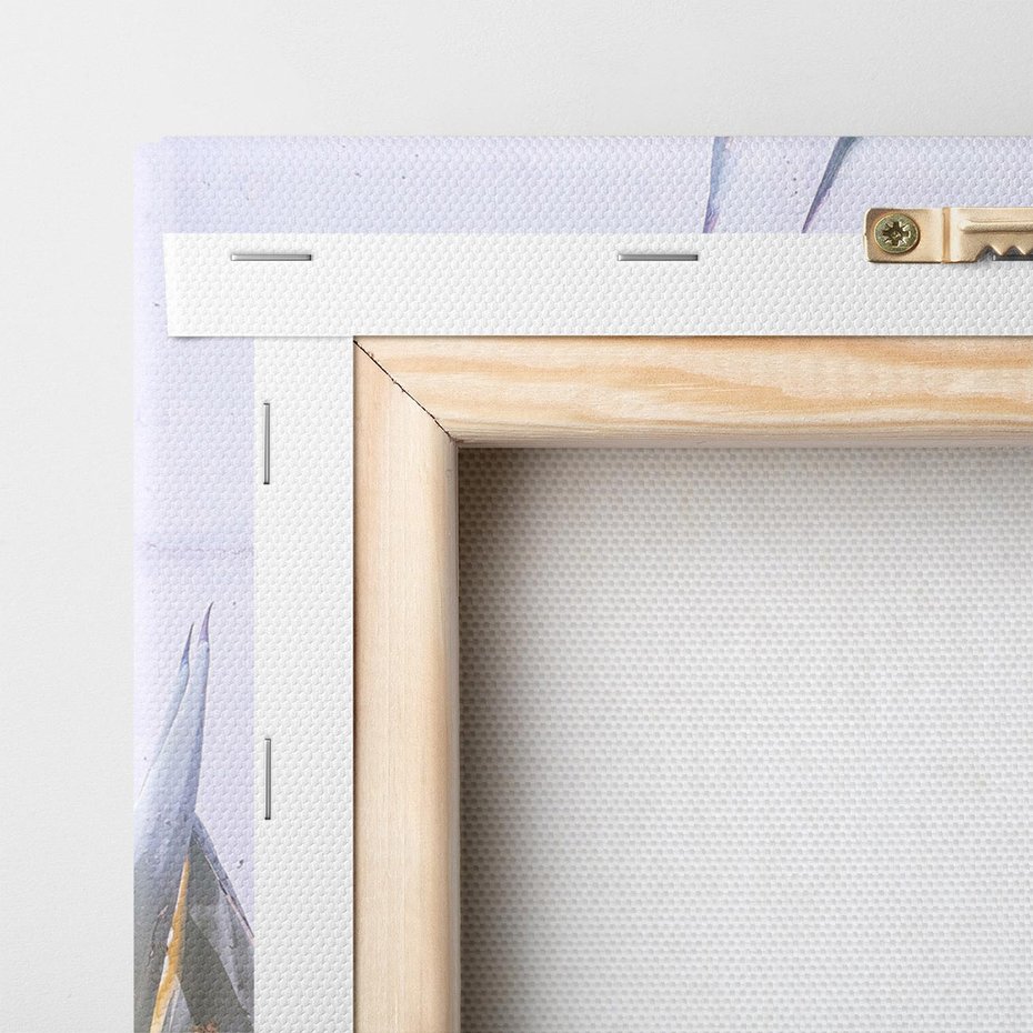 Obraz na płótnie 150x50 - Sukulentowe liście - liście, sukulenty