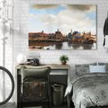 Obraz na płótnie 120x80 - "View of Delft" Johann Vermeer (1660–1661) - Reprodukcja - reprodukcja, obraz na płótnie