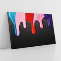Obraz na płótnie 100x70 - Abstrakcja Kolorowych Farb - farba, abstrakcja