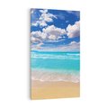 Obraz na płótnie 70x100 - Idylliczna plaża nad morzem - plaża, morze