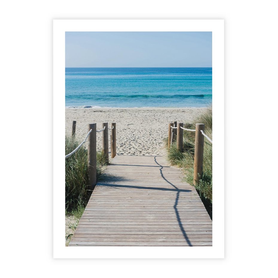 Plakat bez ramy 30x40 - Żywa Natura - plaża, morze