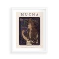 Plakat w ramie 40x50 - Reprodukcja A.Mucha - Mucha, plakat z reprodukcją - rama biała
