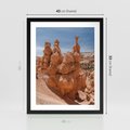 Plakat w ramie 40x50 - Spektakularne Formacje Naturalne - kanion, pustynia - rama czarna