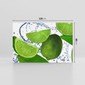 Obraz na płótnie 120x80 - Świeże limonki - limonki, woda