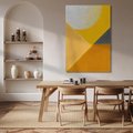 Obraz na płótnie 80x120 - Harmonia migoczących ognisk - intensywne ciepłe kolory, słoneczny żółty