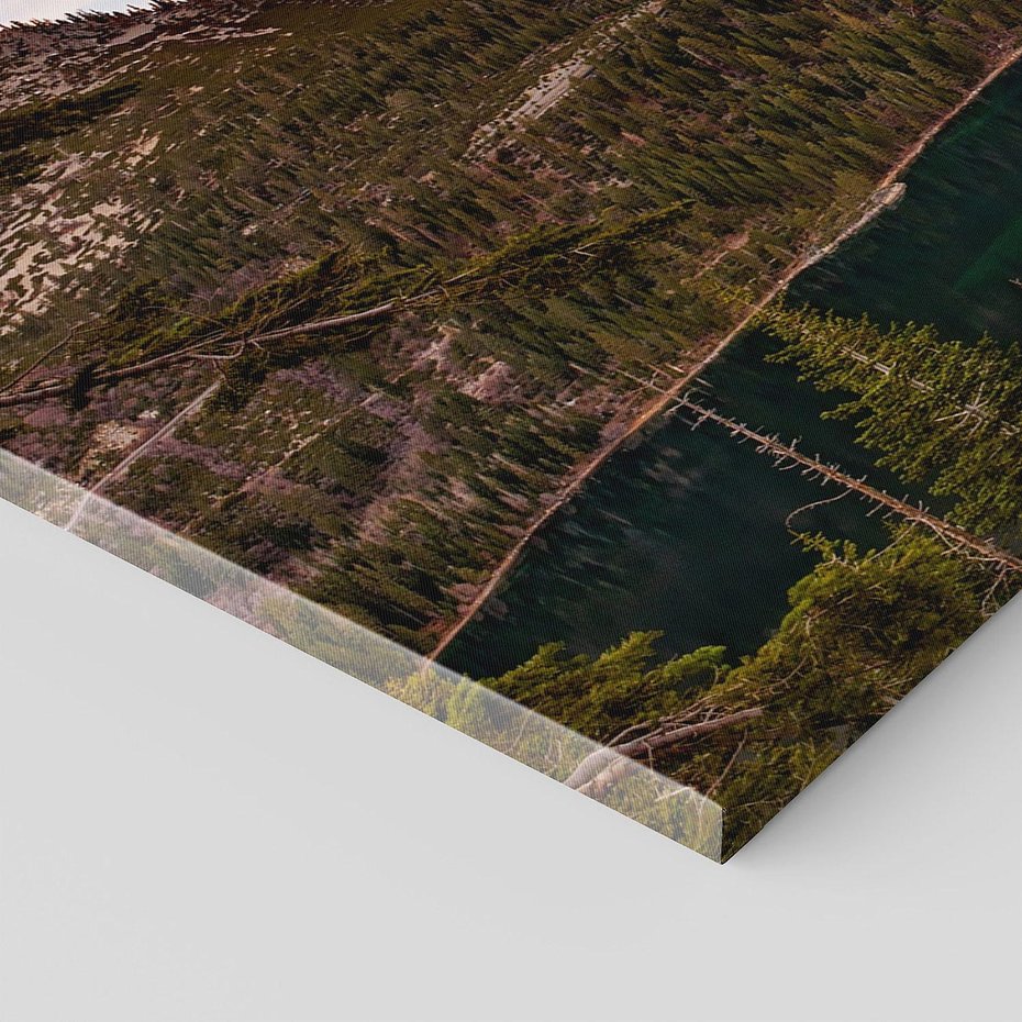 Obraz na płótnie 120x60 - Jezioro w lesie spokój natury - jezioro, las