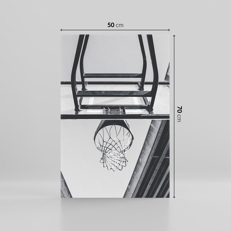 Obraz na płótnie 50x70 - Koszykówka - Radość Gry w Kosz - koszykówka, kosz