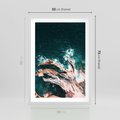 Plakat w ramie 50x70 - Morze w Perspektywie - morze, ocean - rama biała
