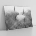 Obraz na płótnie 120x80 - Szare Góry - zamglony krajobraz, las