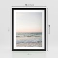 Plakat w ramie 40x50 - Morze i Fale - morze, fale - rama czarna