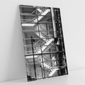 Obraz na płótnie 80x120 - Schody do architektonicznej przestrzeni - schody, architektura