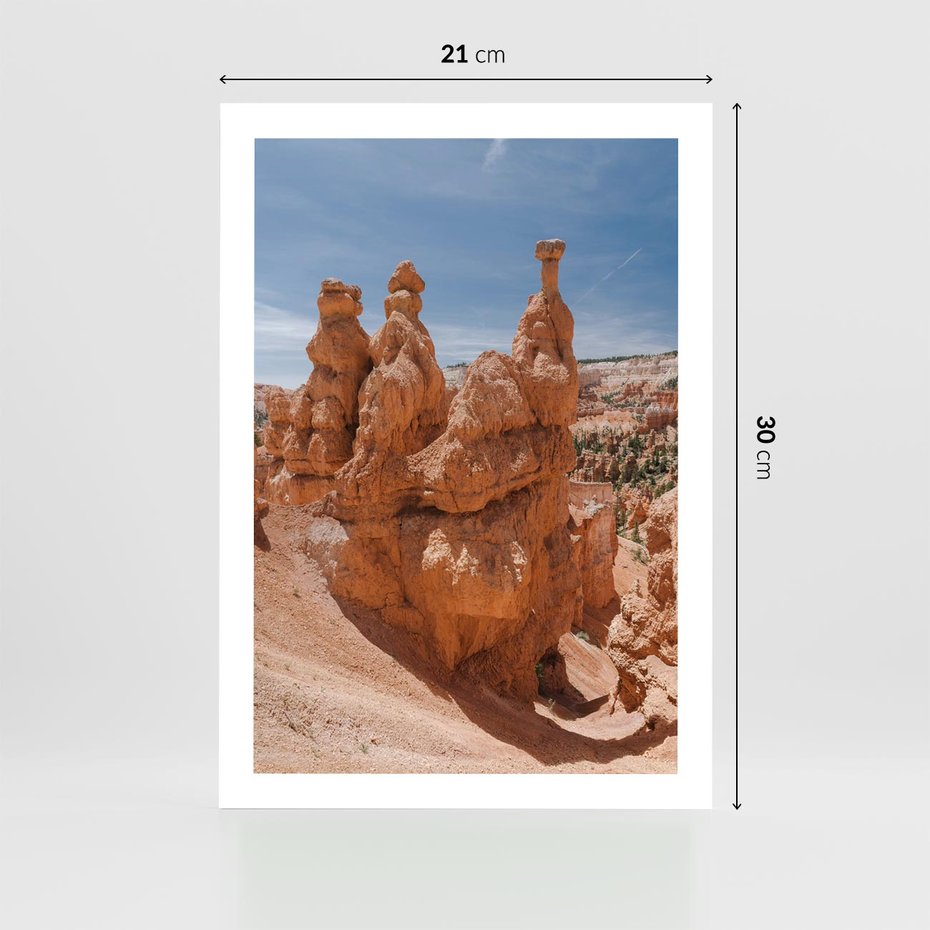 Plakat bez ramy 21x30 - Spektakularne Formacje Naturalne - kanion, pustynia