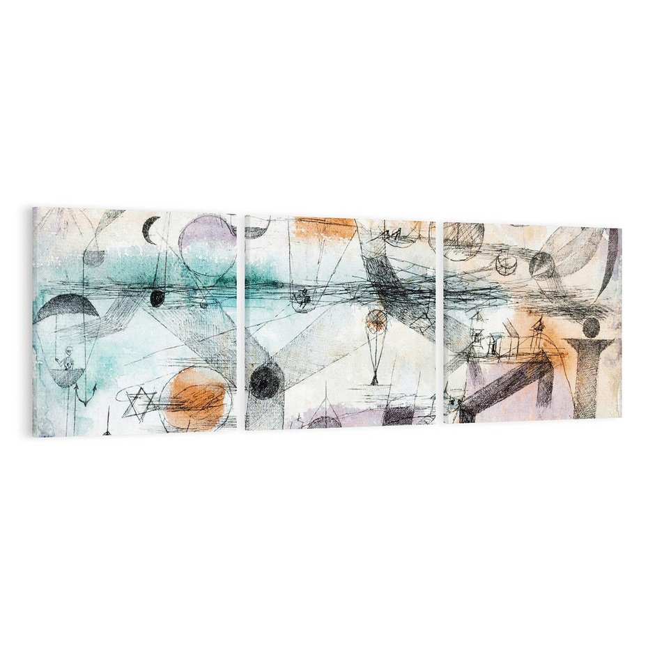 Obraz na płótnie 90x30 - In the realm of air 1917, Paul Klee - Reprodukcja - reprodukcja, obraz na płótnie
