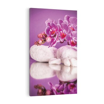 Obraz na płótnie 80x120 - Kwiatowy Relaks - orchidea, kwiat