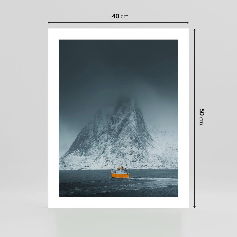 Plakat bez ramy 40x50 - Skandynawski pejzaż - skadynawski, pejzaż