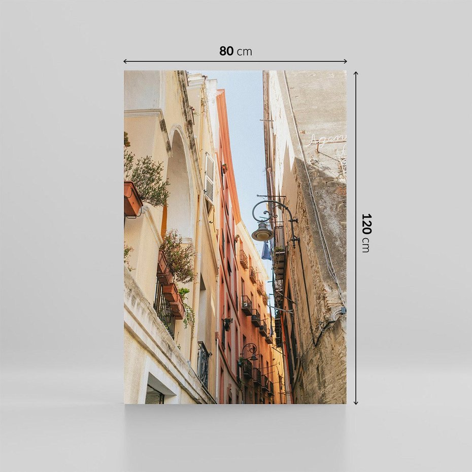 Obraz na płótnie 80x120 - Włoskie uroki - włoskie, uliczki