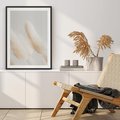 Plakat bez ramy 30x40 - Czysty Minimalizm - białe trawy, minimalizm
