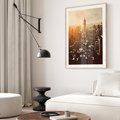 Plakat w ramie 40x50 - Nowojorska Skyline - Manhattan, Nowy Jork - rama drewno