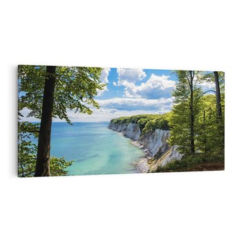 Obraz na płótnie 120x60 - Morze: siła skał na brzegu" - morze, skały