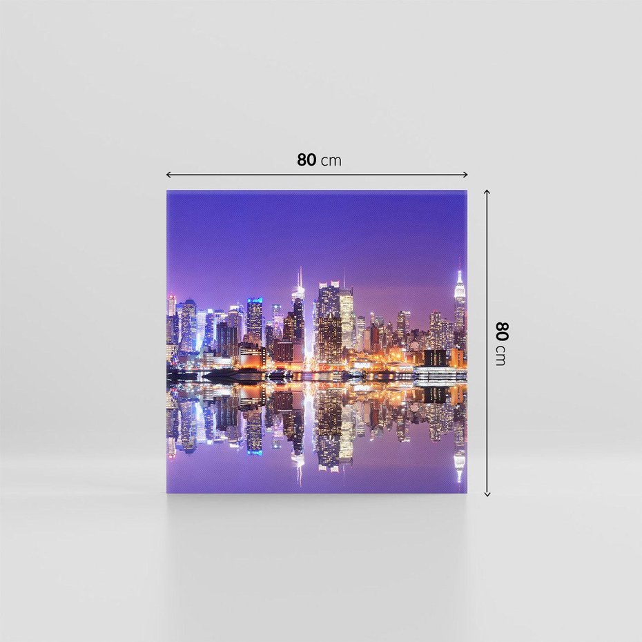 Obraz na płótnie 80x80 - Dynamiczne miasto - Nowy Jork - USA, miasto