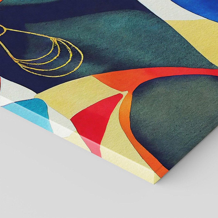 Obraz na płótnie 70x70 - Kolory Kobiety - mural, abstrakcja