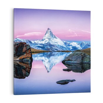 Obraz na płótnie 50x50 - Wielkość górskiego krajobrazu - lodowiec, góry