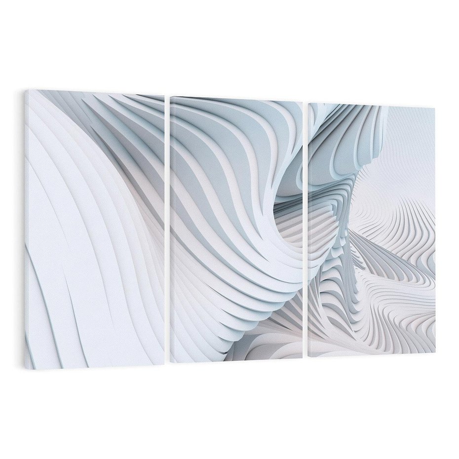 Obraz na płótnie 120x80 - Abstrakcyjne Przestrzenie - geometria, 3D