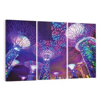 Obraz na płótnie 120x80 - Azja: nocne światła architektury - Azja, noc