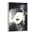 Obraz w ramie 70x100 - Abstrakcyjna wizja kobiety - abstrakcja, kobieta - rama biała