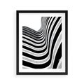 Plakat w ramie 40x50 - Nowoczesność w Monochromii - nowoczesna architektura, czarno białe zdjęcie - rama czarna