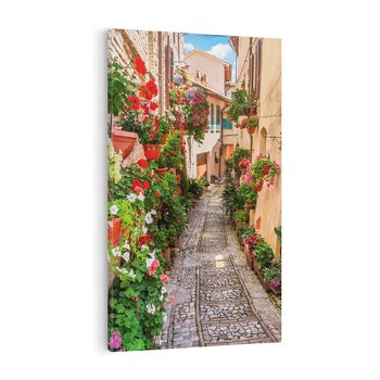 Obraz na płótnie 80x120 - miasto w kolorach - uliczka, miasto