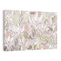 Obraz na płótnie 120x80 - Pejzaże zatajonej duszy - połączenie tekstur, roślinne motywy