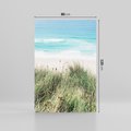 Obraz na płótnie 80x120 - Harmonia Natury - widok z wydm, wydmy porośnięte trawami