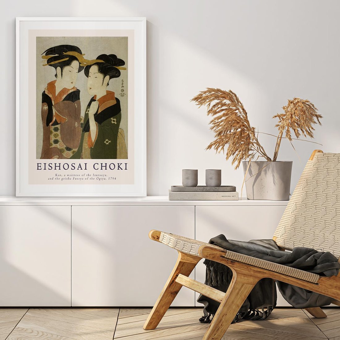 Plakat bez ramy 50x70 - Reprodukcja Japońskiej Grafiki - eishosai choki, reprodukcja grafiki