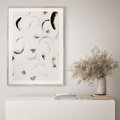 Plakat w ramie 40x50 - Kompozycja z Piór - pióra, kompozycja - rama drewno