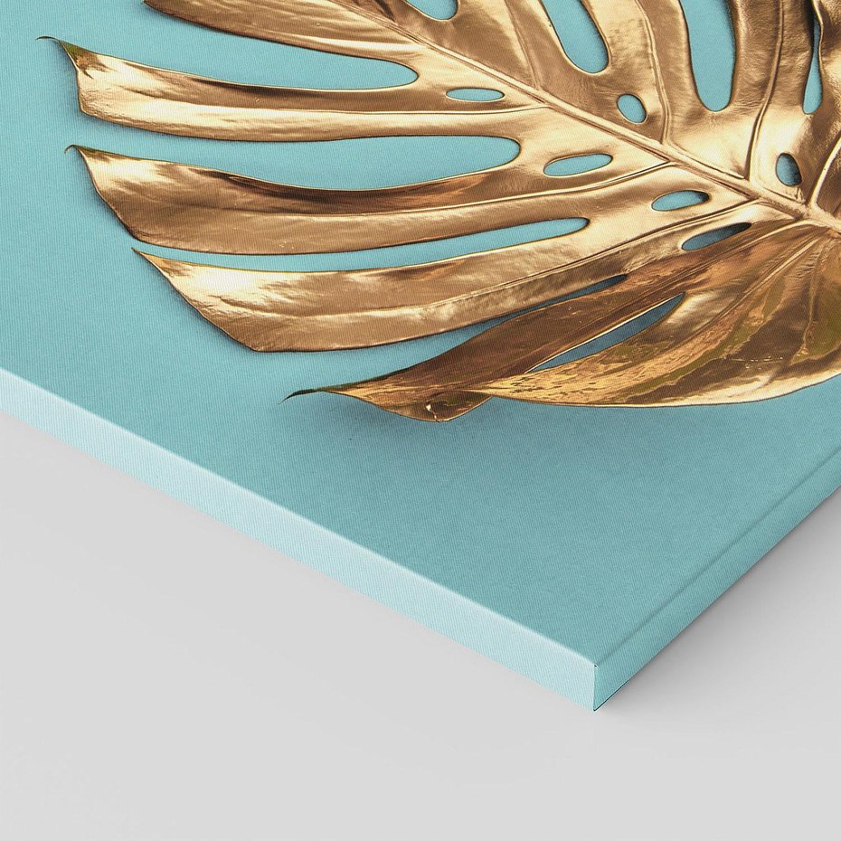 Obraz na płótnie 50x70 - Piękno Natury - złote, liście