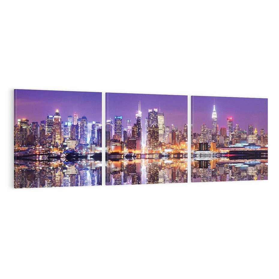 Obraz na płótnie 120x40 - Dynamiczne miasto - Nowy Jork - USA, miasto
