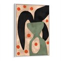 Obraz w ramie 50x70 - Impresje Boho - abstrakcyjny obraz, plakat - rama biała