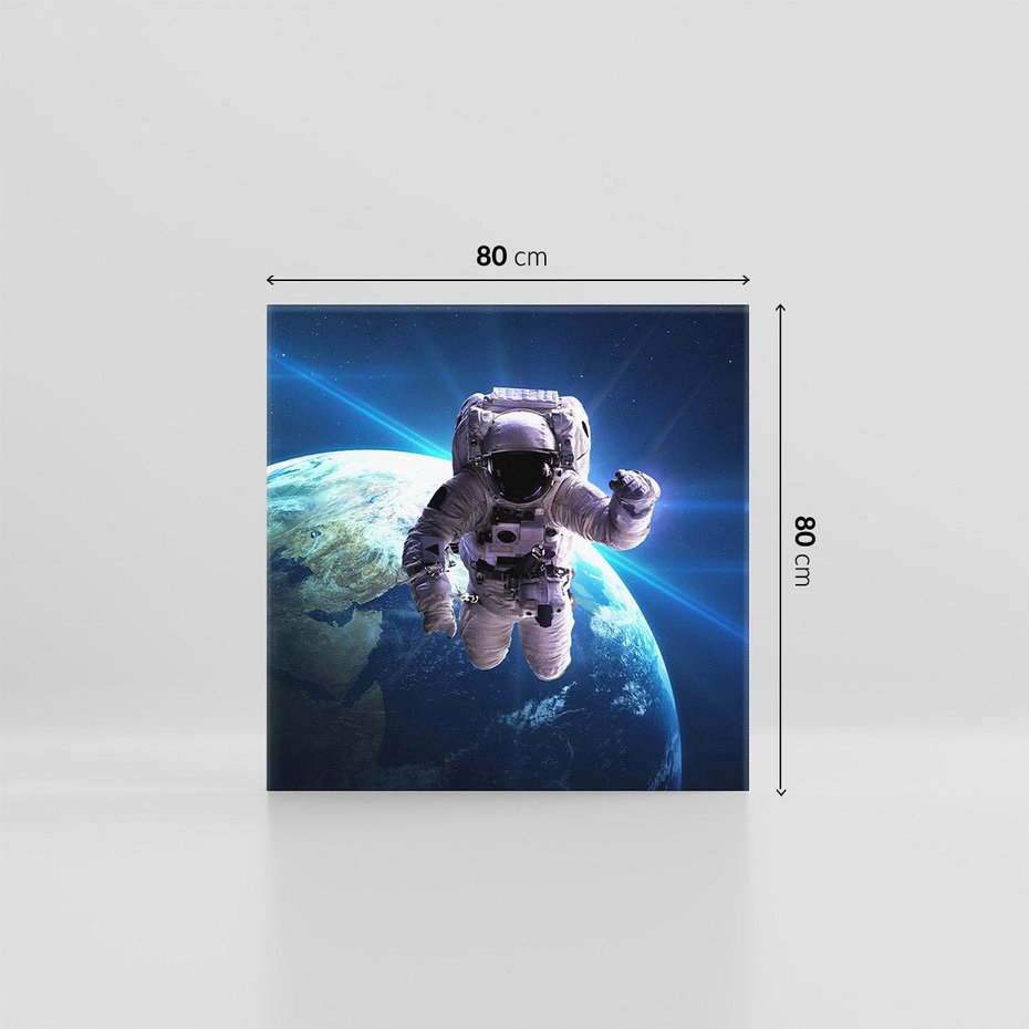Obraz na płótnie 80x80 - Kosmiczna przygoda - kosmos, astronauta