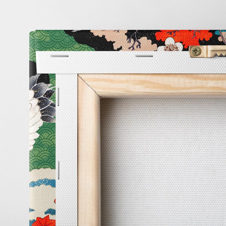 Obraz na płótnie 70x50 - Wibracje emocji - sztuka japońska, wyraziste kolory