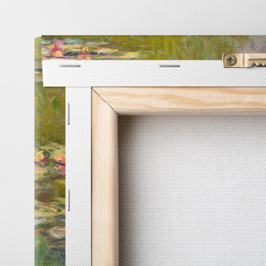 Obraz na płótnie 90x30 - "Lilie wodne" (1919), Claude Monet - Reprodukcja - reprodukcja, obraz na płótnie