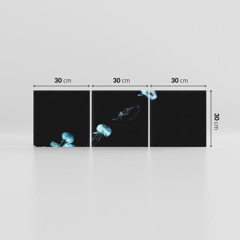 Obraz na płótnie 90x30 - Dym w abstrakcji - dym, abstrakcja