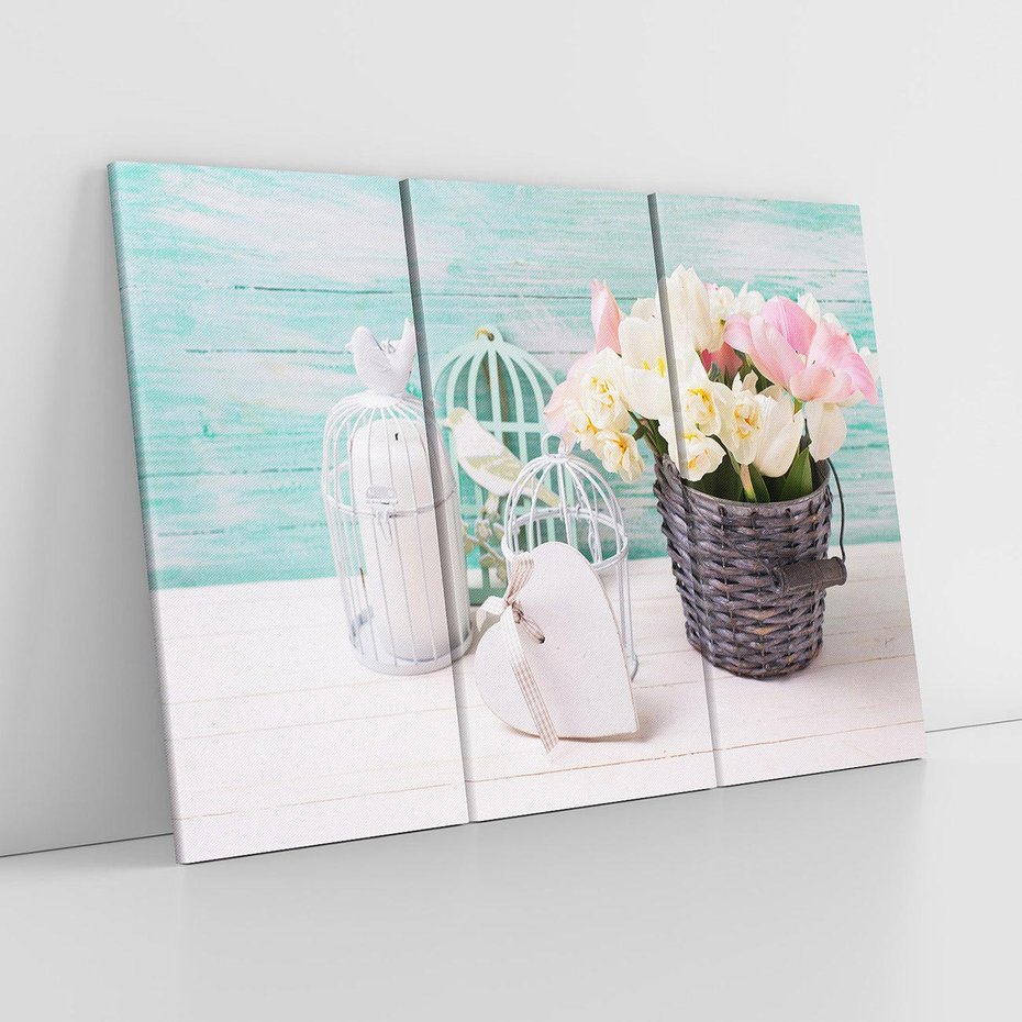 Obraz na płótnie 120x80 - Płatki Pełne Kolorów - kwiaty